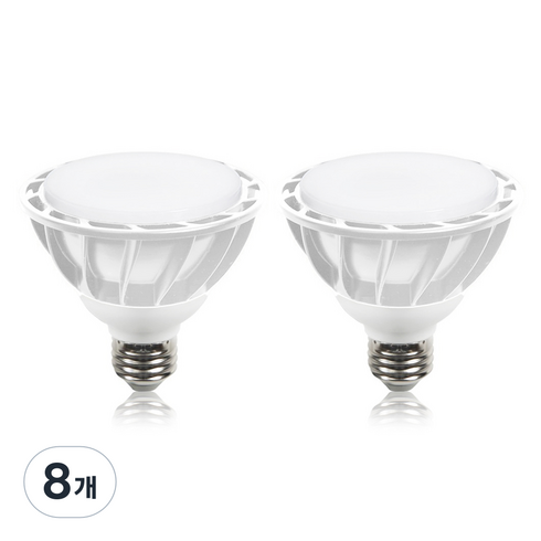 샛별하우스 LED PAR30 E26 확산형 전구 15W 화이트, 주광색, 8개