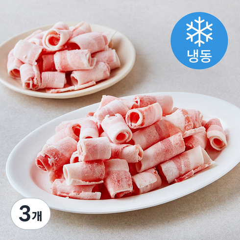 곰곰 간편한 대패 삼겹살 (냉동), 1kg, 3개
