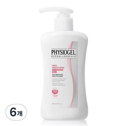 피지오겔 레드 수딩 AI 카밍 젤, 200ml, 6개