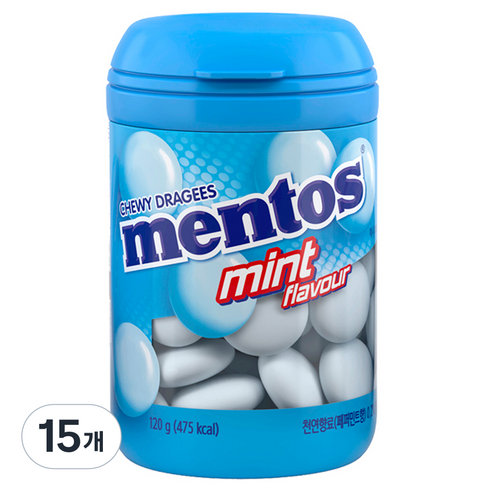 멘토스 민트맛 바틀, 120g, 15개
