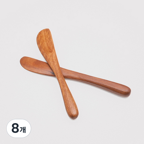 아카시아 옻칠 버터나이프 세트, 8개