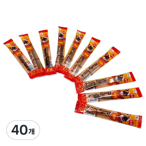 BullyStick 불리스틱 강아지껌 소형, 한우맛, 4g, 40개