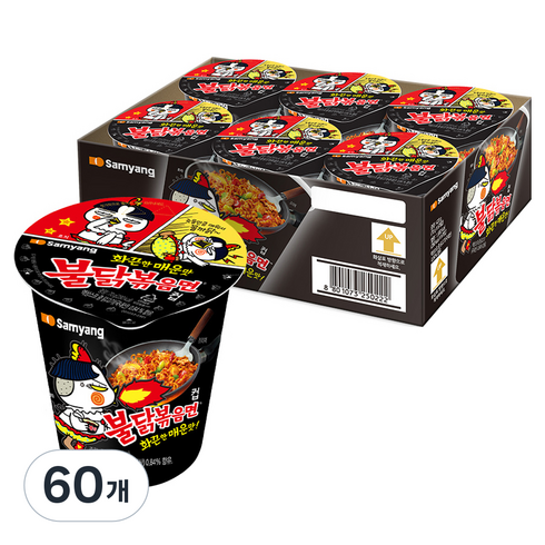 불닭볶음면 소컵 70g, 60개