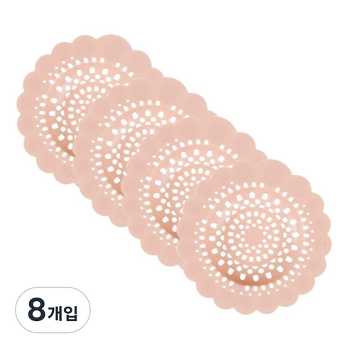 더자카 눈꽃패턴 거름망, 8개입, 핑크