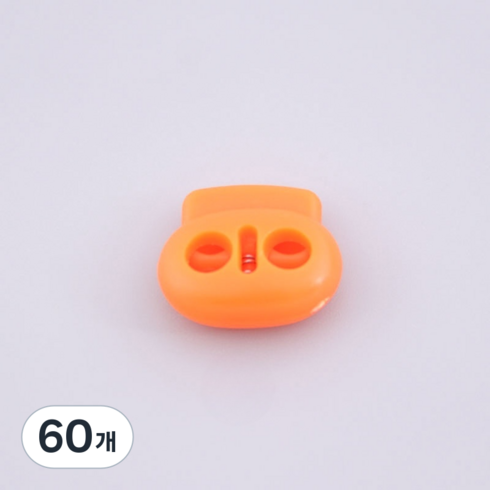 미소로운 다용도 끈길이 조절 버클 18 x 16 x 5 mm, 오렌지, 60개