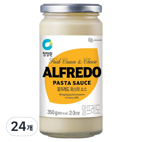청정원 알프레도파스타소스, 350g, 24개