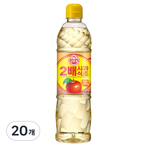 오뚜기 2배 사과식초, 900ml, 20개