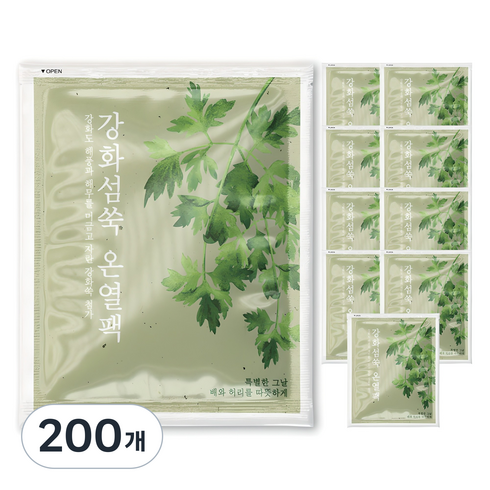 부착형 강화섬쑥 온열팩 60g, 200개