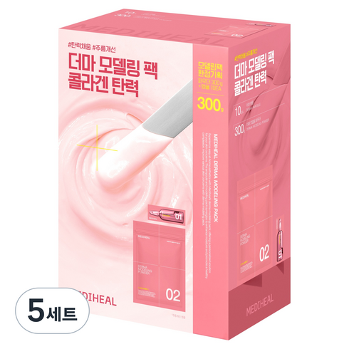 메디힐 더마 콜라겐 탄력 모델링 팩 한정 기획 세트, 5개, 12개입