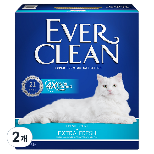 에버크린 엑스트라 프레쉬 고양이 모래, 10L, 8.5kg, 2개, 상쾌한 향