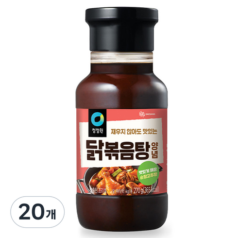 청정원 닭볶음탕양념, 270g, 20개