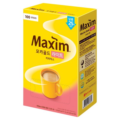 맥심 모카골드 라이트 커피믹스, 11.8g, 100개입, 1개