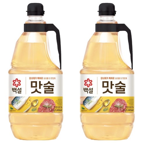백설 맛술, 1.8L, 2개