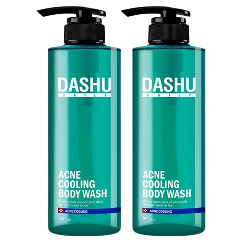 다슈 데일리 아크네 쿨링 바디워시, 500ml, 2개
