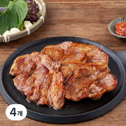 고급진 인생맛집 칼집돼지 왕구이 2개입, 1kg, 4개