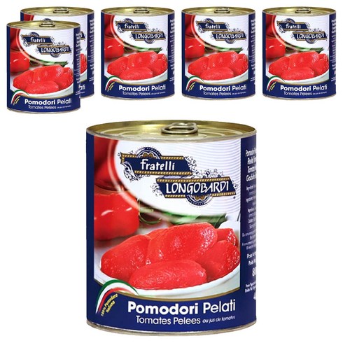 프라텔리롱고바디 포모도리 필라티 토마토 홀, 800g, 6개