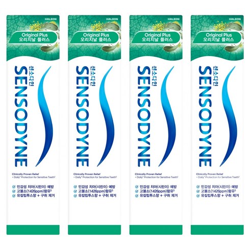 센소다인 오리지날 플러스 치약, 100g, 4개