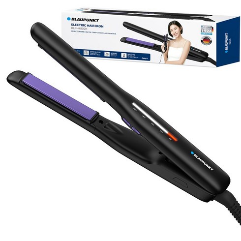블라우풍트 슬림 아이오닉 미니 뿌리 볼륨 고데기, Black, BLP-HI102IV/K