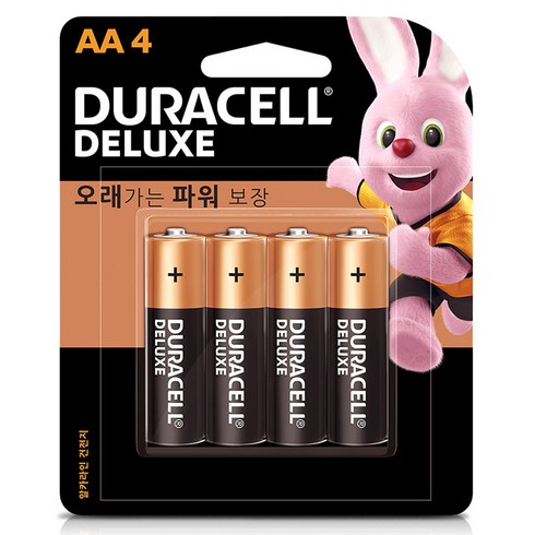 듀라셀 디럭스 알카 AA건전지, 4개입, 1개