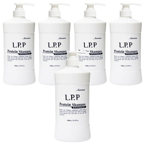 오로라 LPP 프로테인 한방 샴푸, 1L, 5개