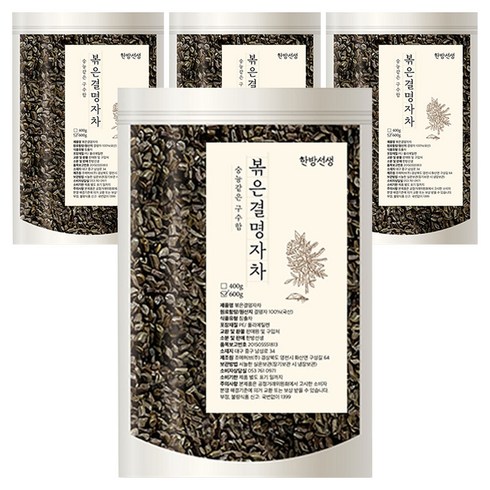 한방선생 볶은 결명자차, 600g, 1개입, 4개