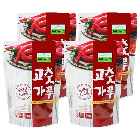 칠갑농산 고춧가루, 250g, 4개
