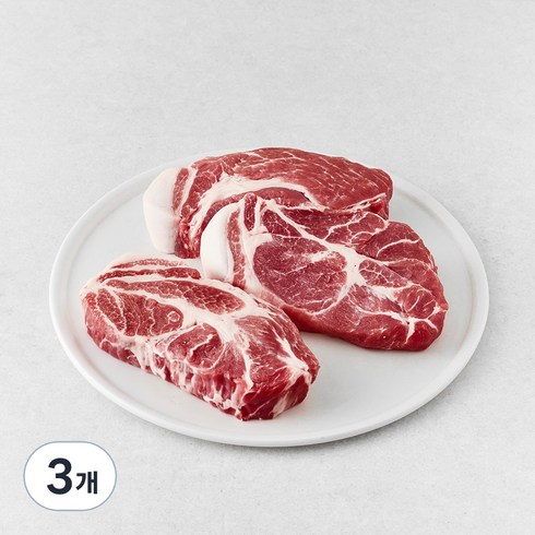 대패킹 보리먹인 돼지 캐나다산 통목심 에어프라이어용 (냉장), 1kg, 3개