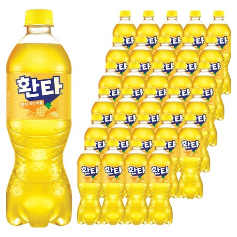 환타 파인애플 탄산음료, 600ml, 48개