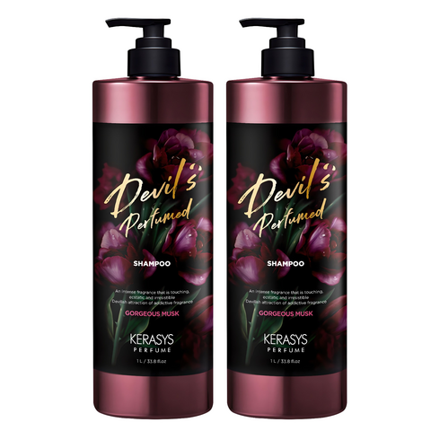 케라시스 데빌스 퍼퓸 샴푸 고저스 머스크, 1L, 2개
