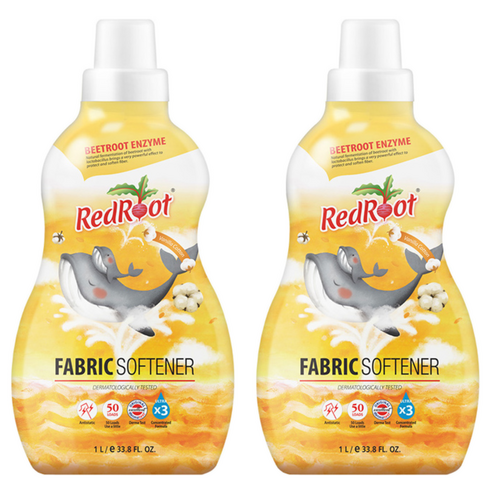 레드루트 유아 섬유유연제 바닐라코튼향 플러스 본품, 1L, 1개입, 2개