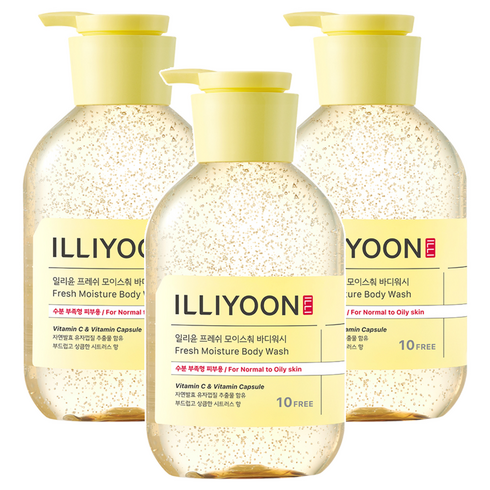 일리윤 프레쉬 모이스춰 바디워시 시트러스향, 500ml, 3개