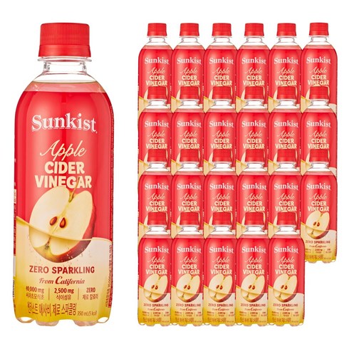 썬키스트 애사비 제로 스파클링, 350ml, 24개