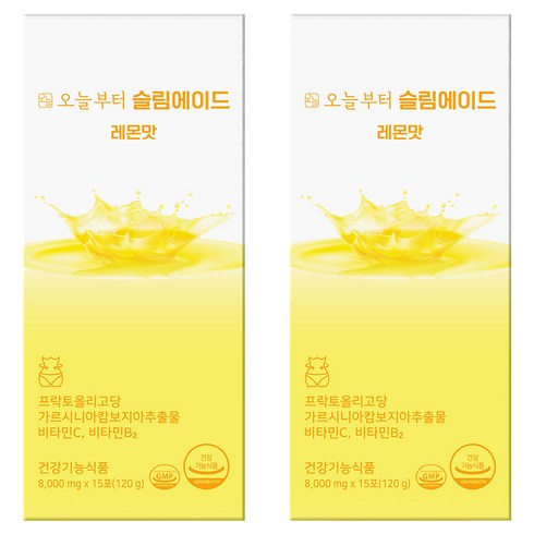 오늘부터 슬림에이드 다이어트보조제 레몬맛, 2개, 120g