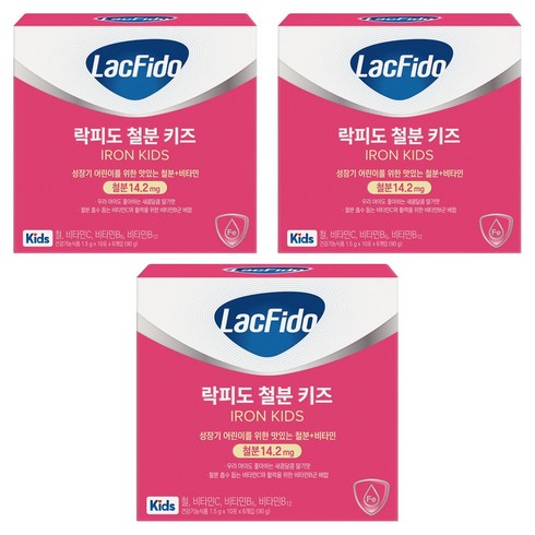 락피도 철분 키즈, 90g, 3개