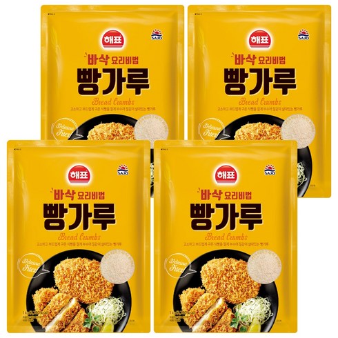 해표 빵가루, 1kg, 4개