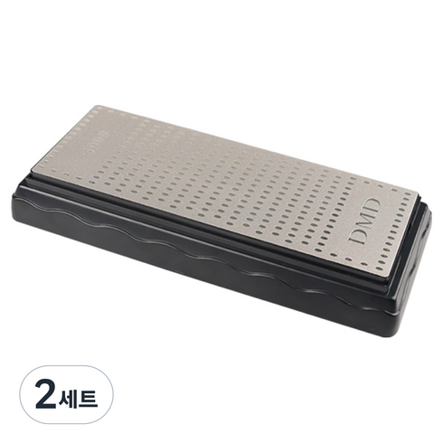 제우스 양면 다이아몬드 숫돌 칼갈이 + 받침대, 2세트