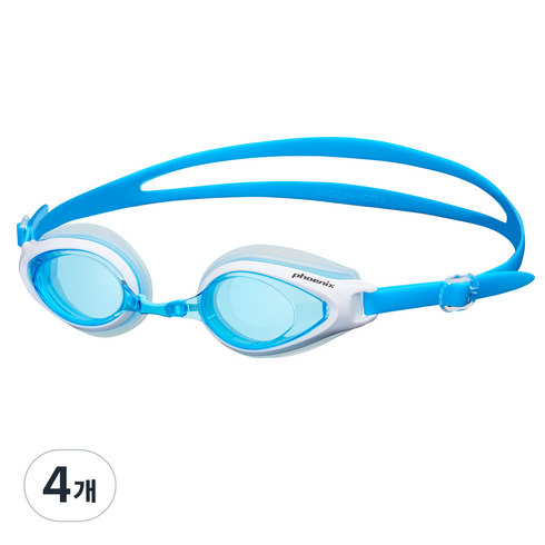 피닉스 아동용 노미러 수경 PN-503J, Aqua, 4개