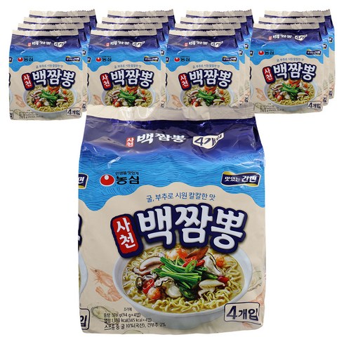 농심 사천백짬뽕 94g, 64개