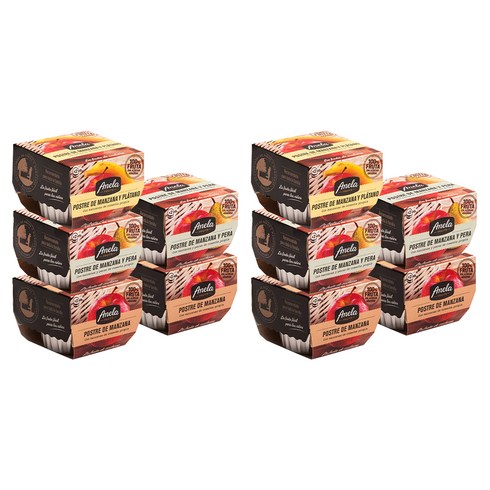 아넬라 생과일 퓨레 시작 3종 세트, 혼합맛(사과/배) + 바나나 + 사과, 1kg, 2세트