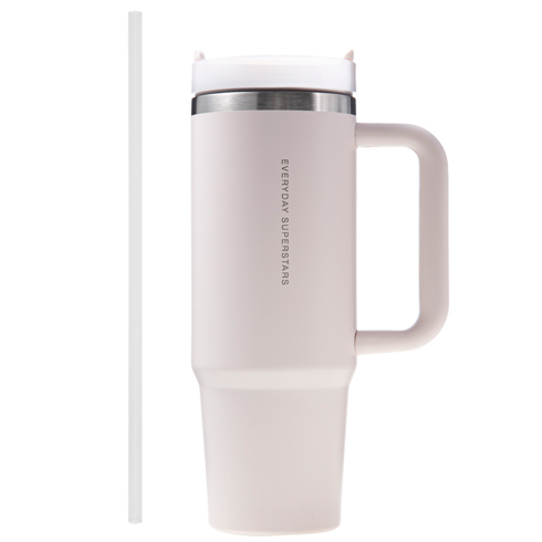 코멧 투고 텀블러 900ml + 빨대 세트, 로즈 블룸, 1세트
