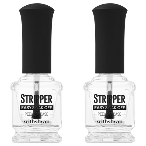 위드샨 필오프 베이스 스트리퍼, 2개, 15ml