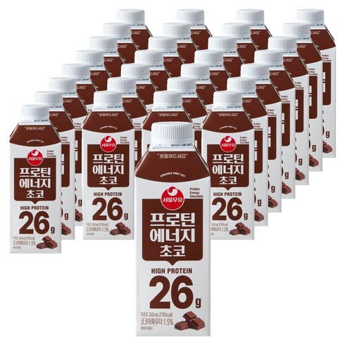 서울우유 프로틴 에너지 초코, 36개, 240ml