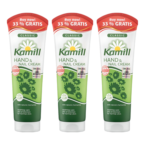 카밀 핸드 앤 네일 크림 클래식 카모마일, 133ml, 3개