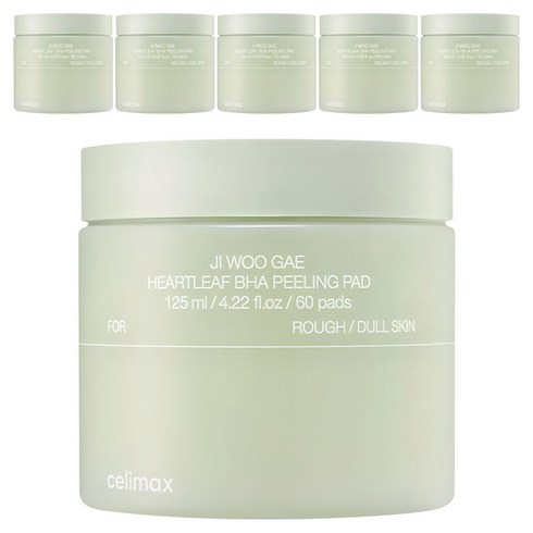 셀리맥스 어성초 BHA 지우개 필링 패드 125ml, 60매입, 6개