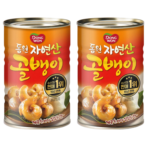 동원 자연산 골뱅이, 300g, 2개