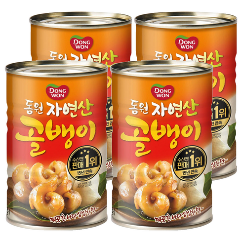 동원 자연산 골뱅이, 300g, 4개