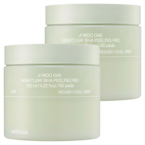 셀리맥스 어성초 BHA 지우개 필링 패드 125ml, 60매입, 2개