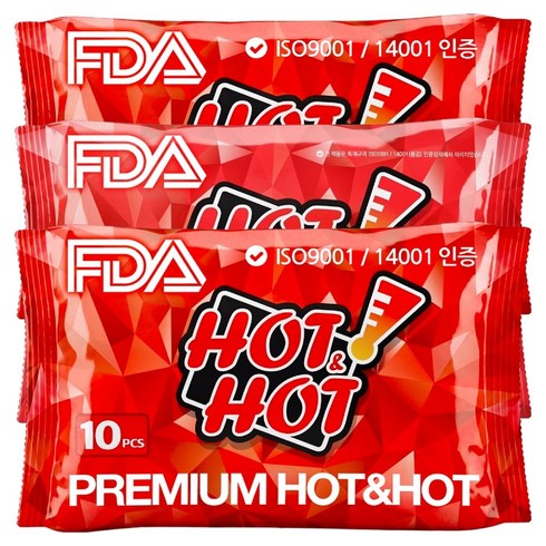 핫앤핫 프리미엄 핫팩 10p, 3개