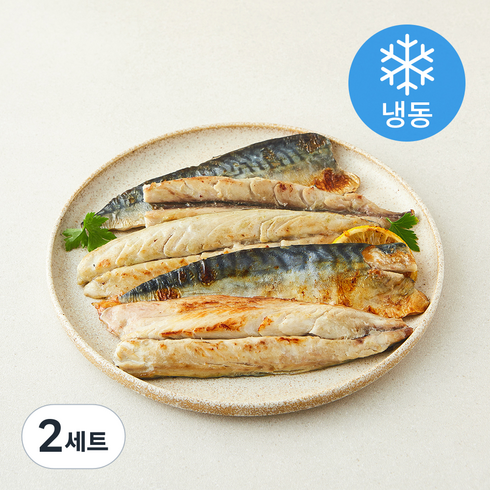비비수산 순살 99.9% 가시제거된 직화 구운 고등어 5편 (냉동), 2세트, 300g(소)
