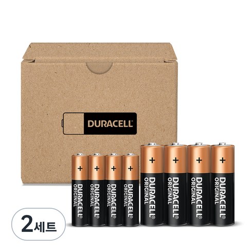 듀라셀 알카라인 딜리버리팩 AA 4p + AAA 4p 건전지 세트, 2세트, 8개입